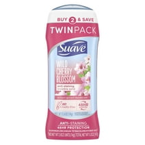 Suave Antiperspirant Deodorant, Wild Cherry Blossom, 2.6 oz, 2 Pack