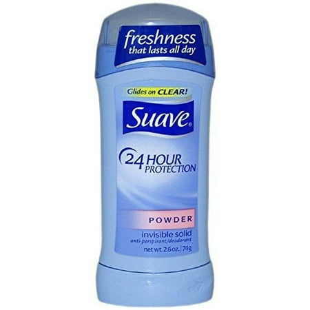 Suave Antiperspirant Invisible Solid Powder 24Hr Protection, 2.6 oz