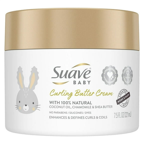 Suave Baby Curling Butter Cream Jar, 7.5 oz, 2 Pack
