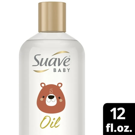Suave Baby Moisturizing Baby Oil with Coconut Oil, Chamomile & Shea Butter, All Skin Types 12 oz
