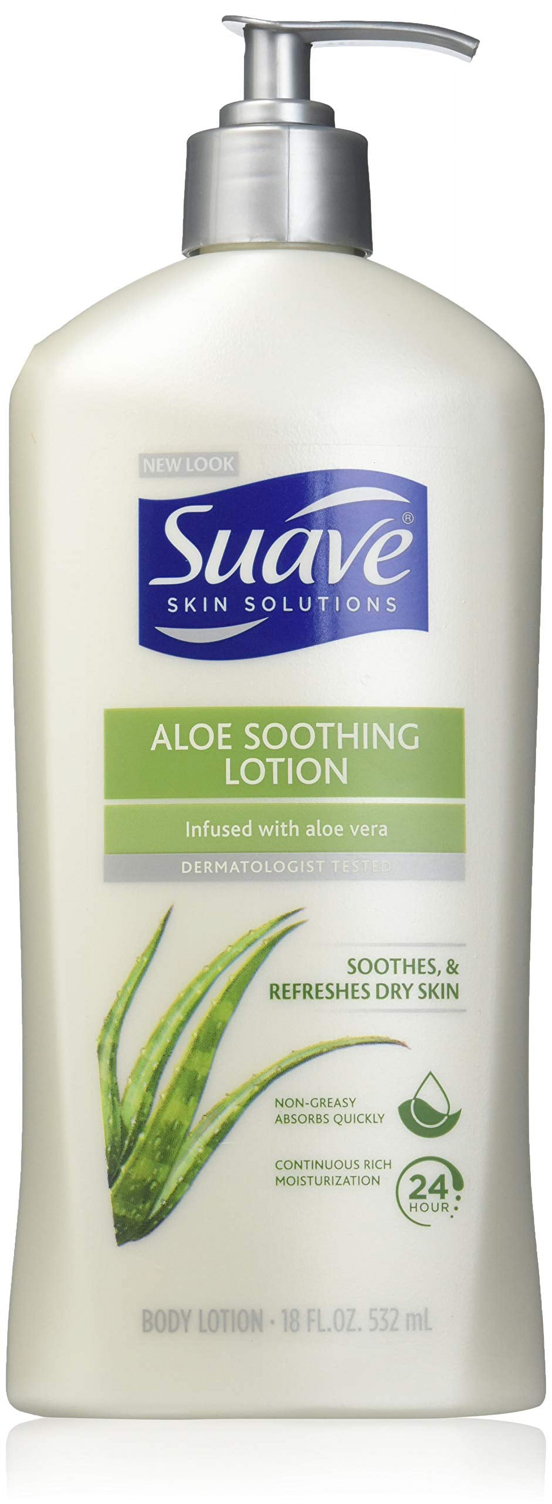 Suave Body Lotion Soothing With Aloe 18 Oz 2 Pk