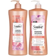 Suave Bonding Infusion Repairing Shampoo & Conditioner Set, For Damaged Hair, 28 oz Each