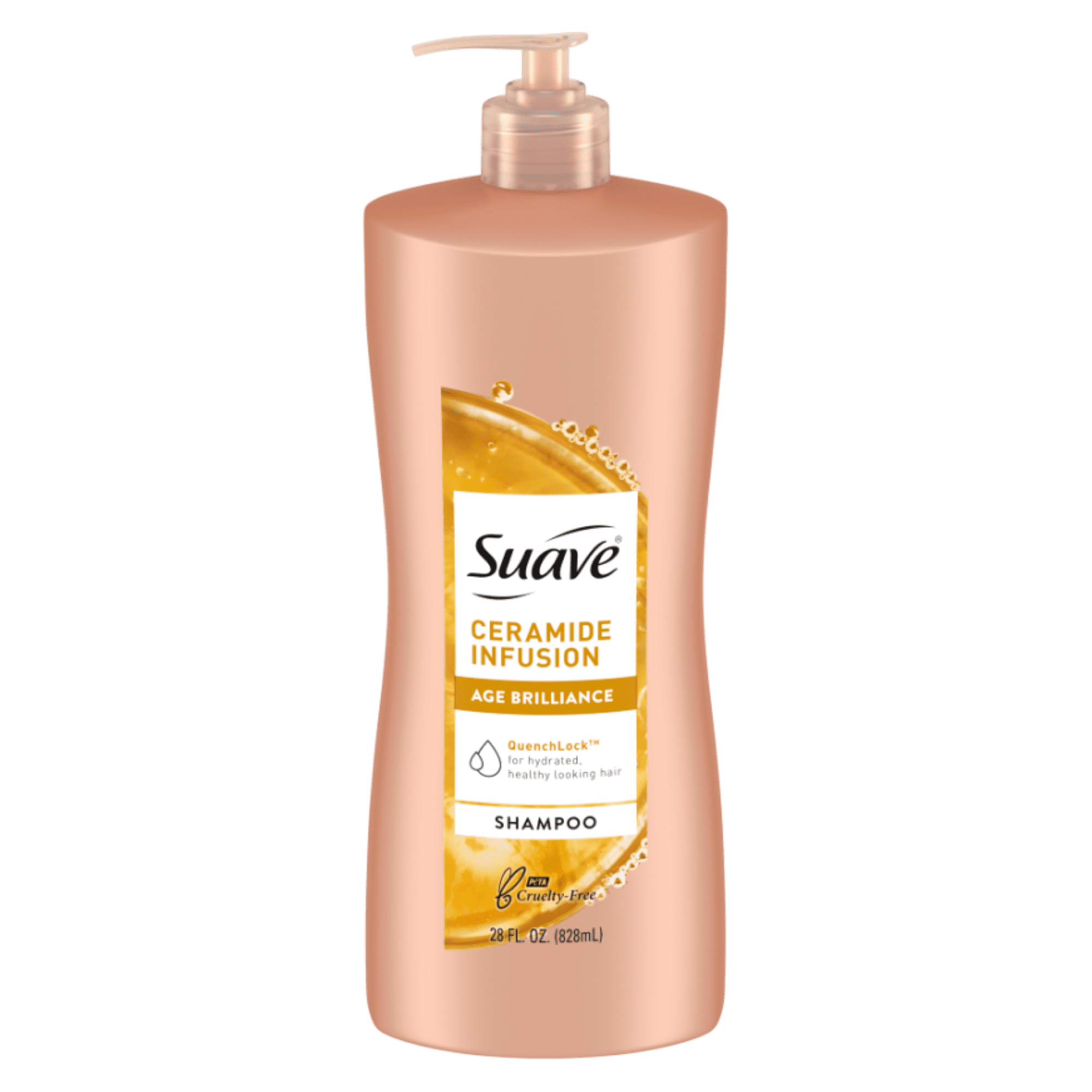 Suave Ceramide Infusion Age Brilliance Shampoo with Pump