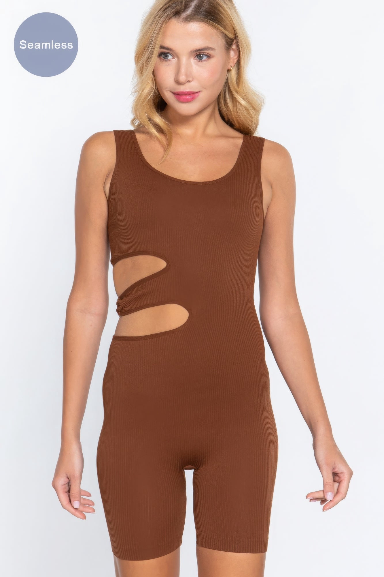 Suave Cut-out Seamless Romper - Walmart.com
