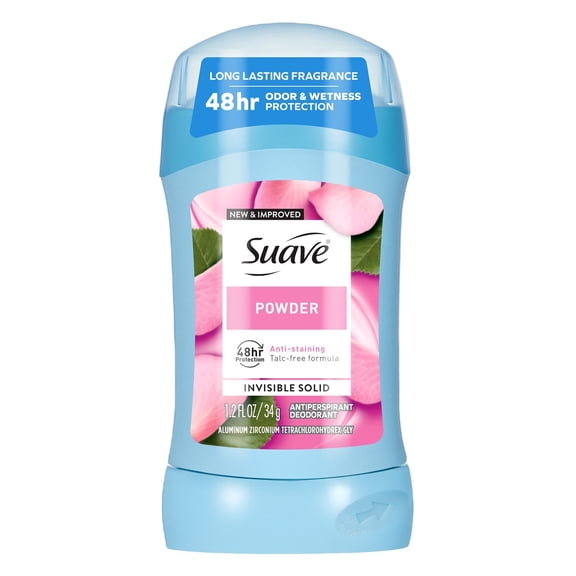 Suave Deodorant 1.2 Ounce 48Hr Powder Invisible Solid (36 Pieces)
