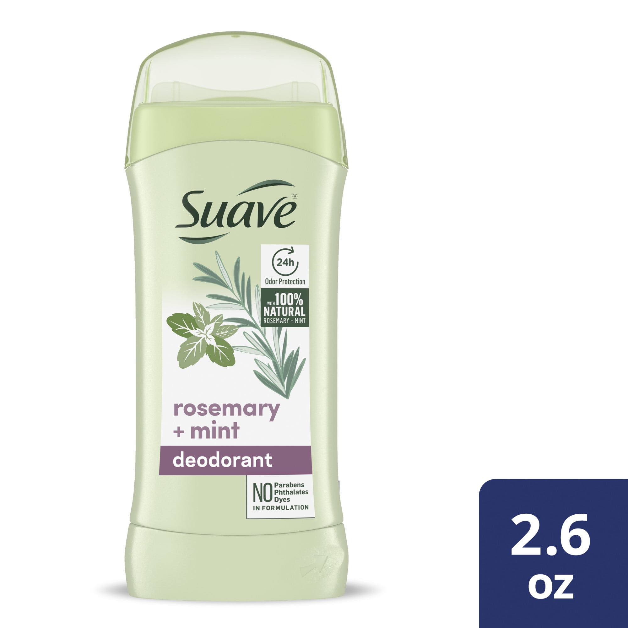 Suave For 24-Hour Odor Protection Rosemary & Mint Aluminum-Free 2.6 oz -