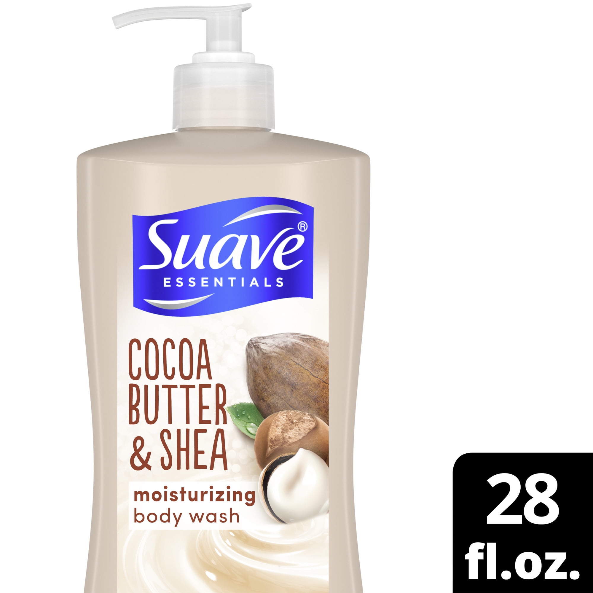 Suave Essentials Body Wash Creamy Cocoa Butter and Shea 28 oz