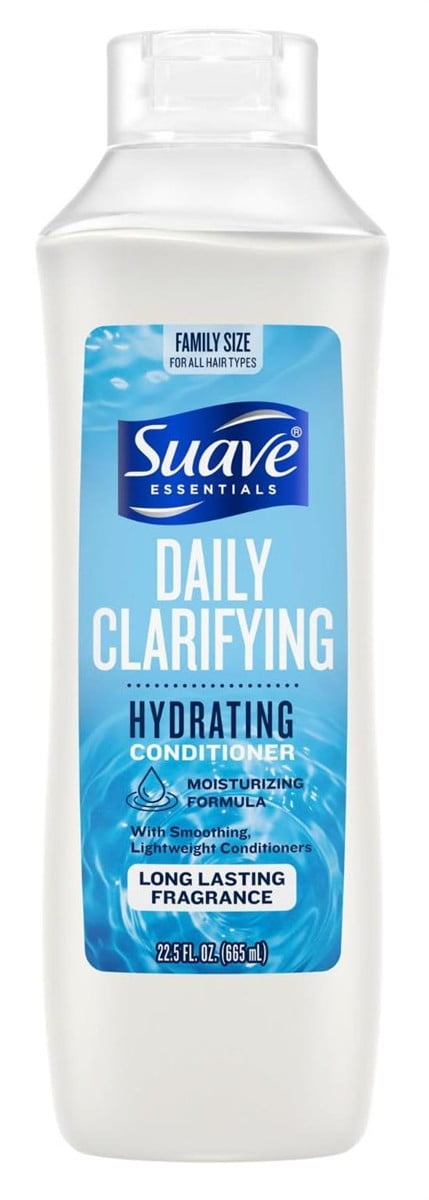 Suave Essentials Conditioner Daily Clarifying 22.5 Ounce (665ml) (Pack of 3)