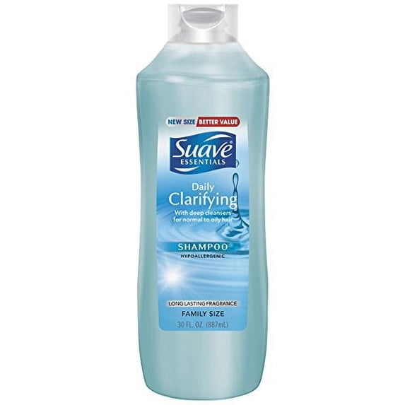 Suave Essentials Daily Clarifying Shampoo, 30 oz