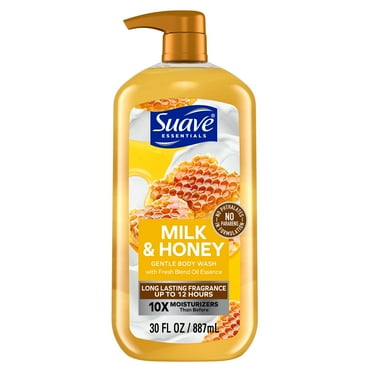 Suave Essentials Gentle Body Wash, Milk & Honey, 30 oz