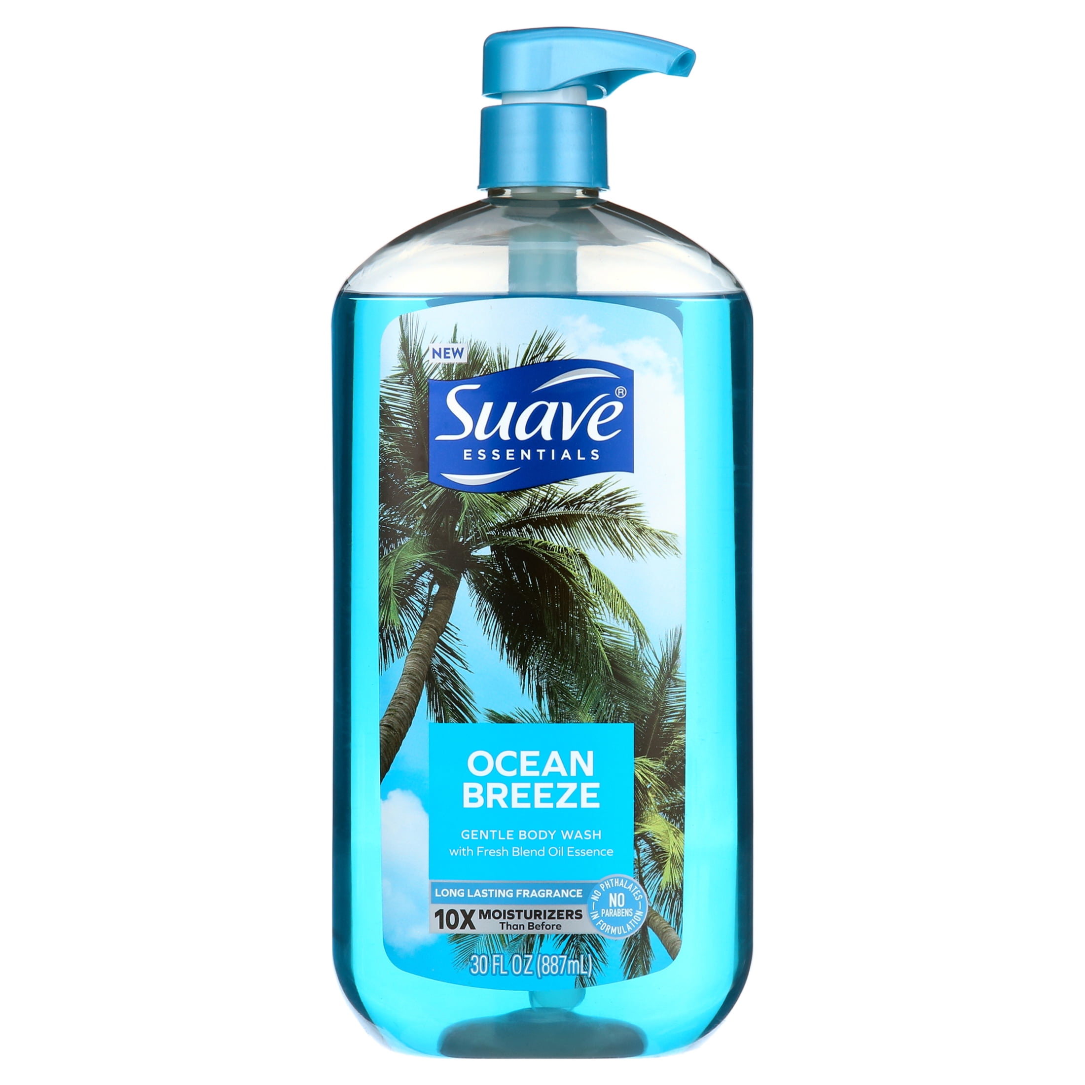 Suave Essentials Body Wash Ocean Breeze, 30 oz