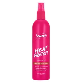 Suave Heat Protect Hair Heat Protectant Spray, Protection up to 450F, Amino Acid Complex, Lightweight, Cruelty Free, 11 fl oz