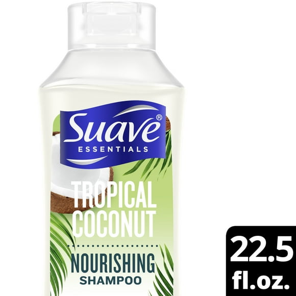 Suave Essentials Nourishing Shampoo, Tropical Coconut, 22.5 fl oz