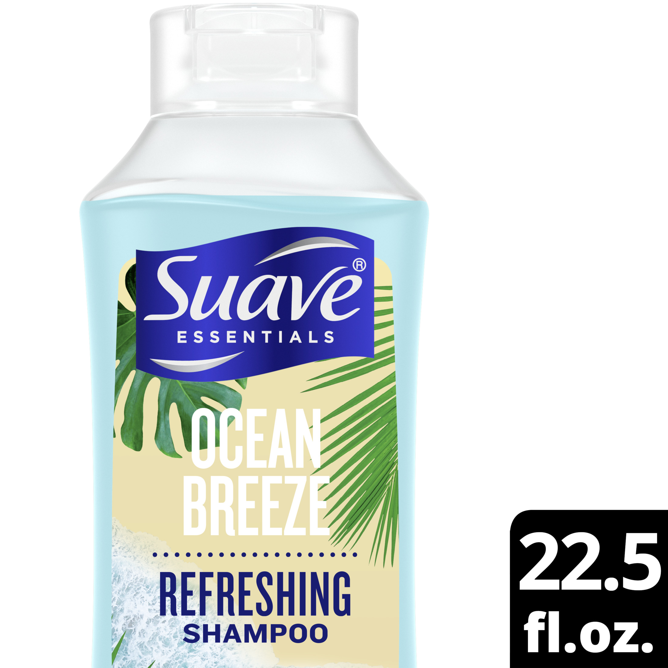 Suave Essentials Refreshing Shampoo, Ocean Breeze, 22.5 fl oz - image 1 of 10