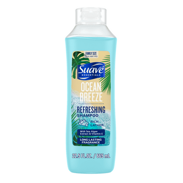 Suave Essentials Refreshing Shampoo, Ocean Breeze, 22.5 fl oz