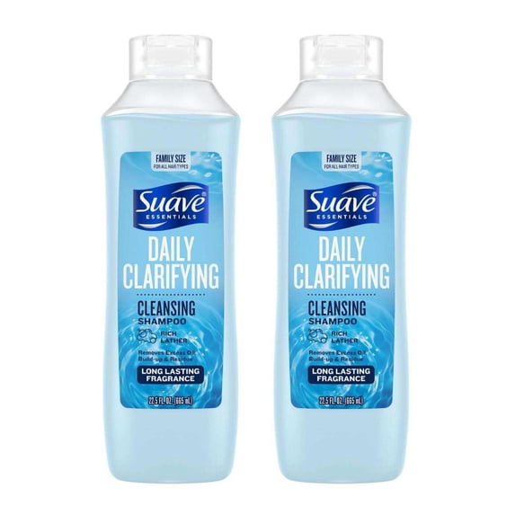 Suave Essentials Shampoo Daily Clarifying 22.5 Ounce (665ml) (Pack of 2)