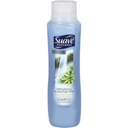Suave Naturals Waterfall Mist Shampoo, 12 fluid oz (4 Pack)