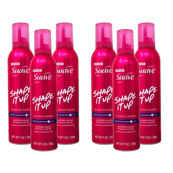 Suave Extra Hold 7 Shaping Mousse 9 oz (Pack of 6)