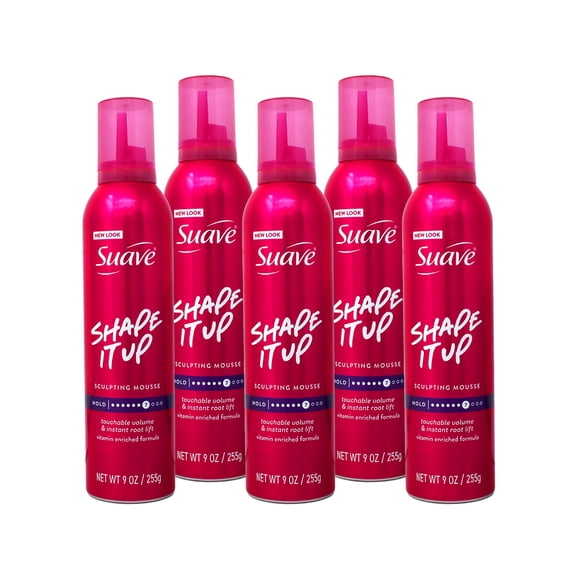 Suave Extra Hold Shaping Mousse 9 oz (Pack of 5)