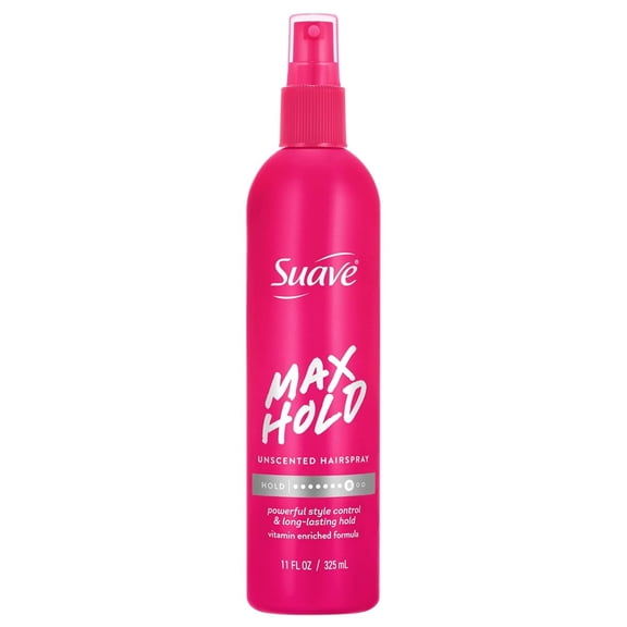 Suave Hairspray Max Hold 11oz Pump Unscented (Pack of 3)