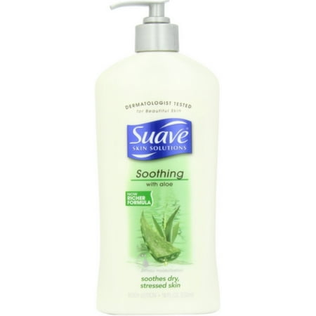 Suave Hand and Body Lotion with Soothing with Aloe 18 oz (Pack of 3)
