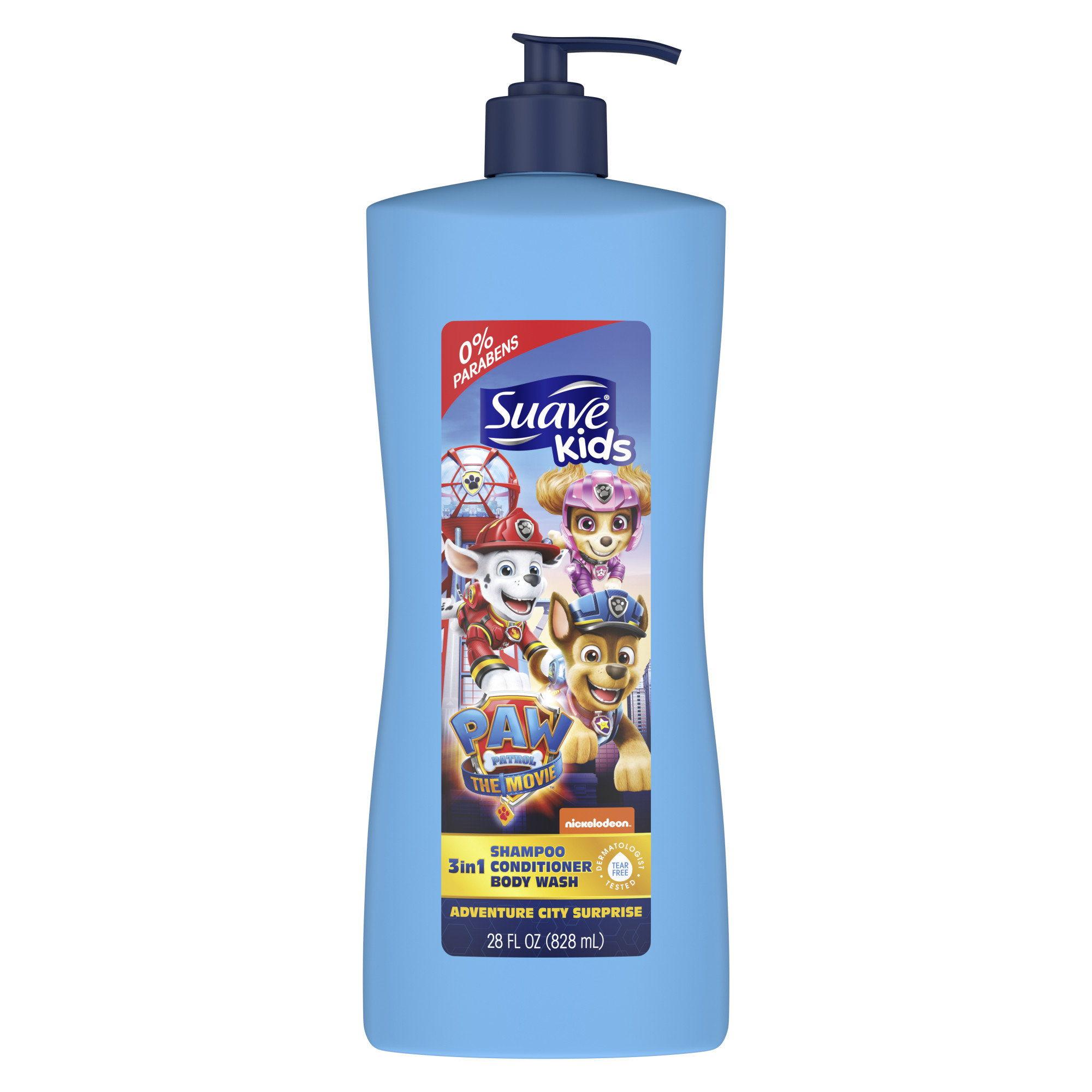 Suave Kids 3-in-1 Shampoo Conditioner & Body Wash, Paw Patrol Adventure, 28 oz - image 1 of 11