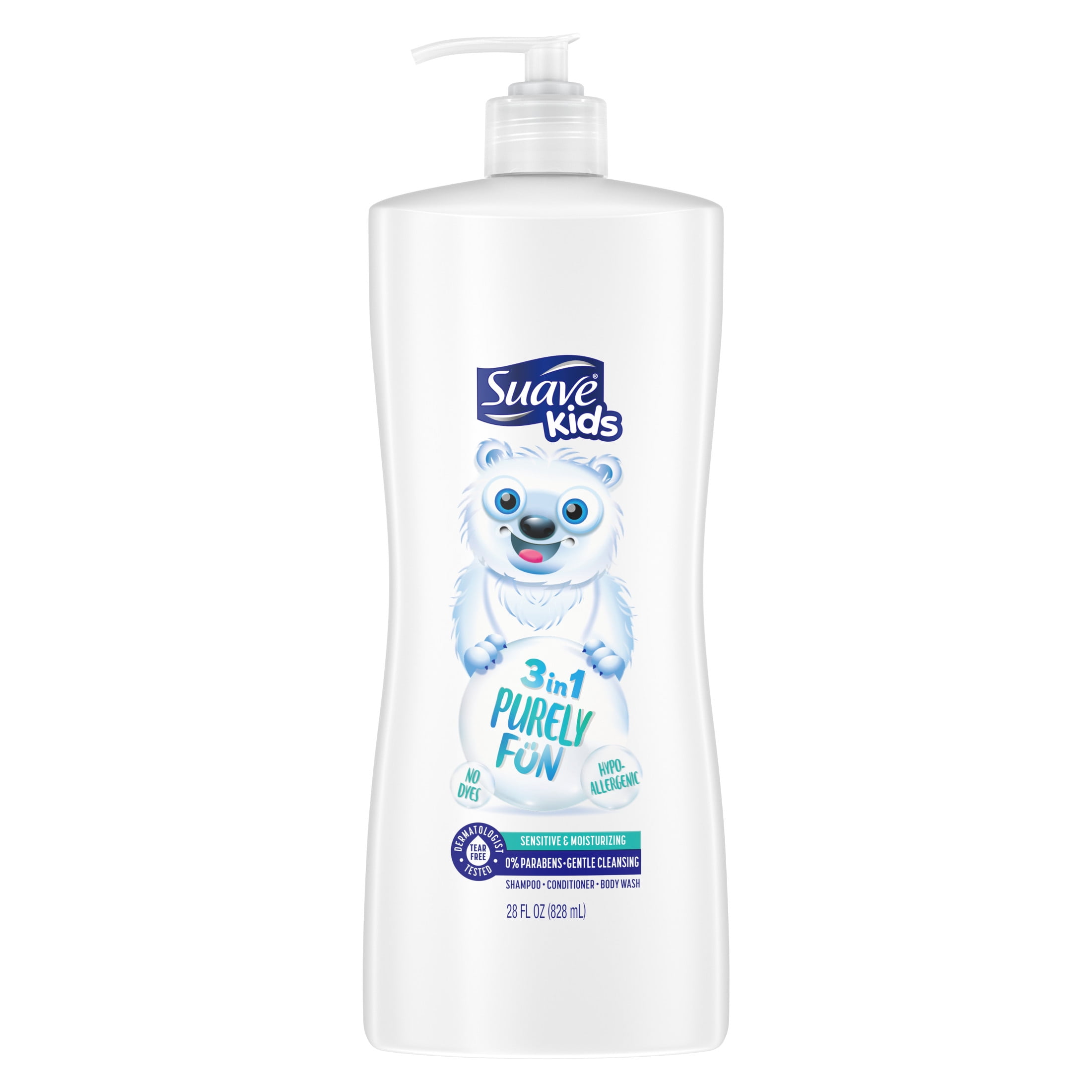 Suave Kids Apple 3-in-1 Shampoo + Conditioner + Body Wash