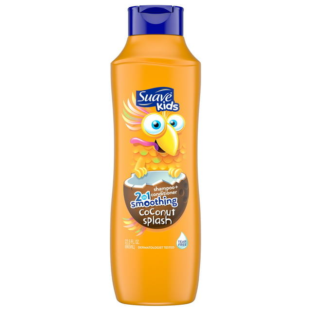 Suave Kids Coconut Smoothers 2 in 1 Shampoo and Conditioner, 22.5 oz