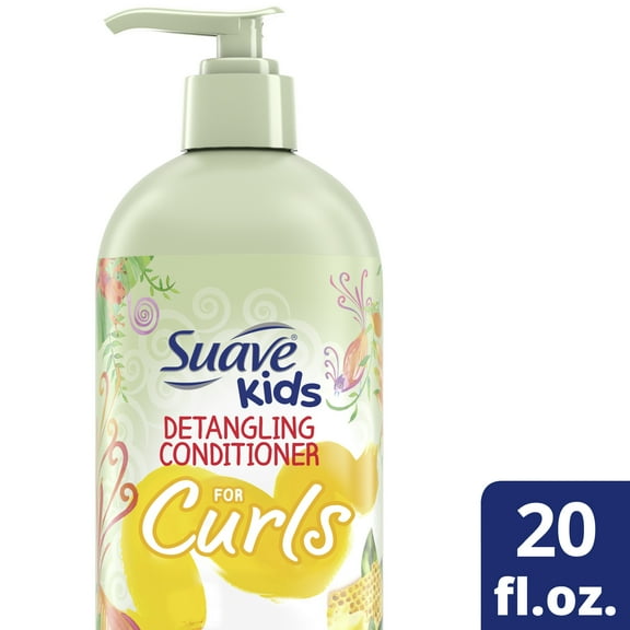 Suave Kids Naturals Detangling Conditioner for Kids Curls, Sweet Almond & Honey, 20 oz