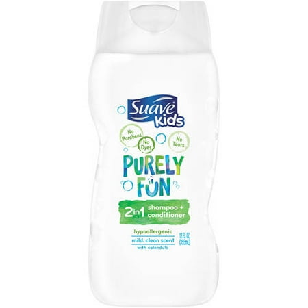 Suave Kids Purely Fun 2 in 1 Shampoo and Conditioner, 12 fl oz