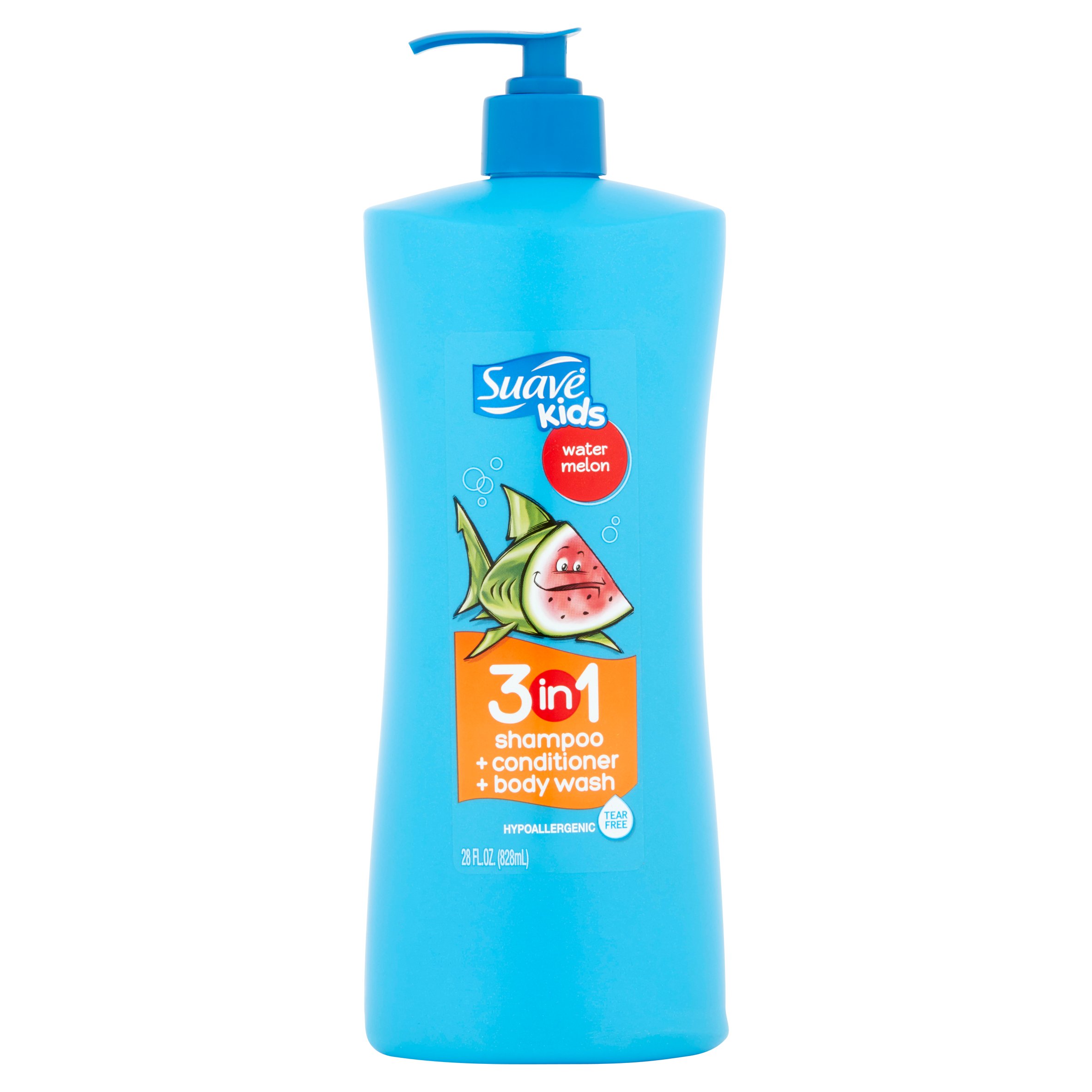 Suave Kids Water Melon 3 in 1 Shampoo + Conditioner + Body Wash, 28 fl oz - image 1 of 4