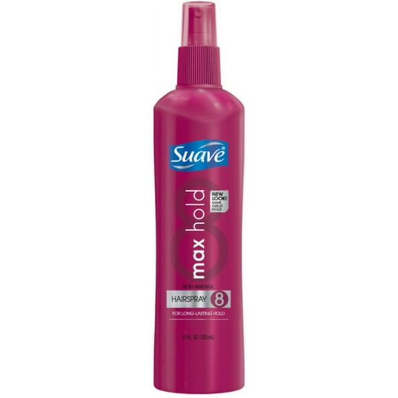 Suave Max Hold 8 Non Aerosol Hairspray 11 oz (Pack of 6)