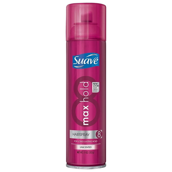 Suave Max Hold 8 Unscented Hair Spray, 11 Ounce