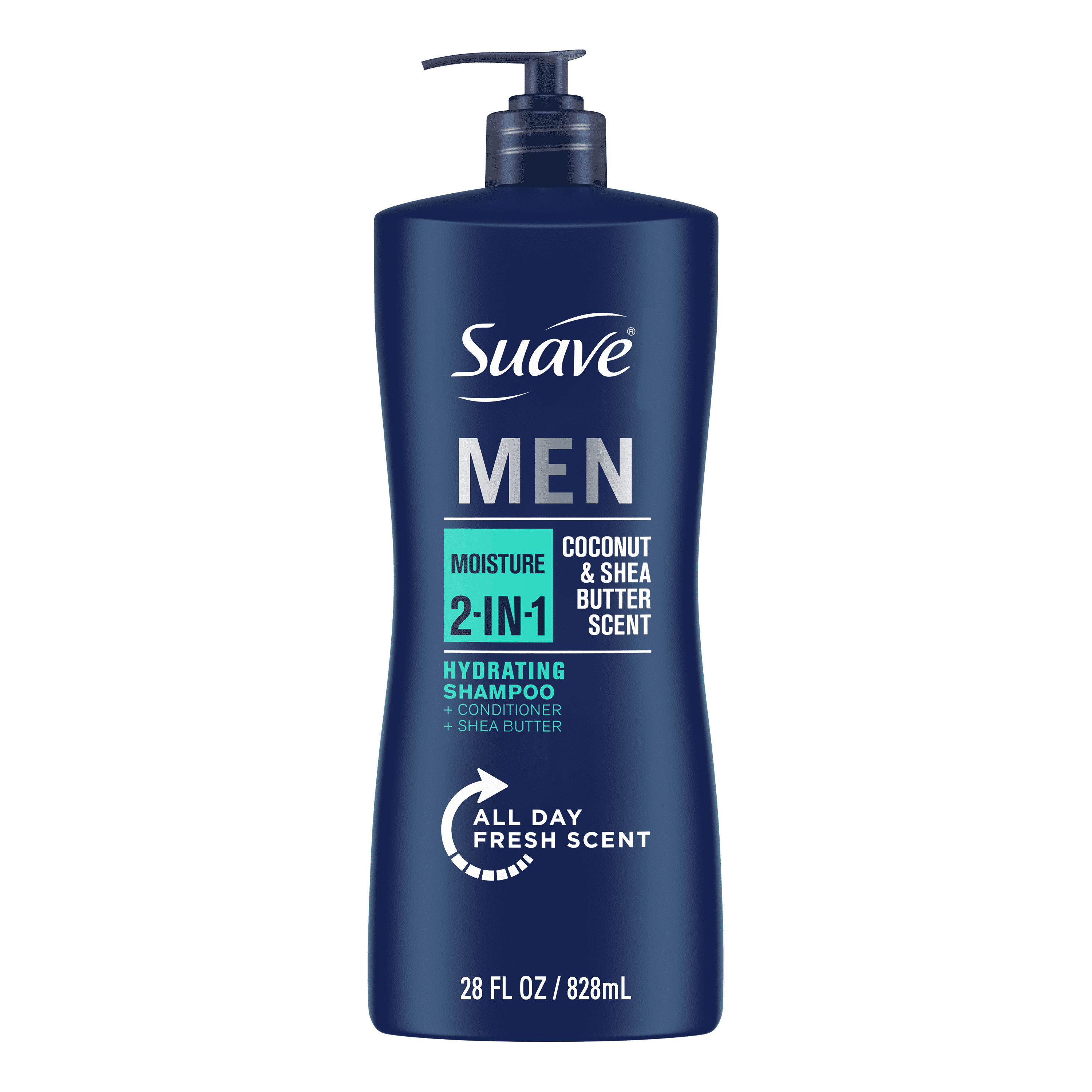 Suave Men 2 in 1 Shampoo Conditioner Moisturizing Coconut Shea