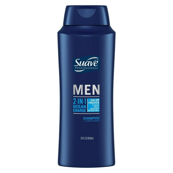 Suave Men 2-in-1 Shampoo + Conditioner Ocean Charge (Pack of 20)