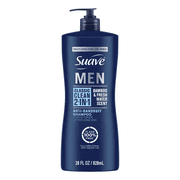 Suave Men Anti-Dandruff 2-in-1 Shampoo & Conditioner, Classic Clean, 28 Oz