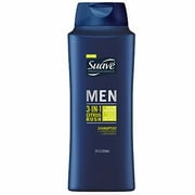 Suave Men Citrus Rush 3-in-1 Shampoo Conditioner Body Wash (Pack of 2)