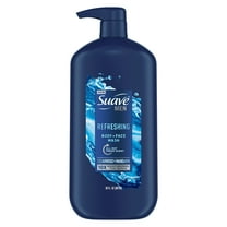 Suave Men Face & Body Wash, Refreshing, 30 oz