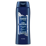 Suave Men Face & Body Wash, with Shea Butter & Coconut Oil, All Skin Types 18 oz