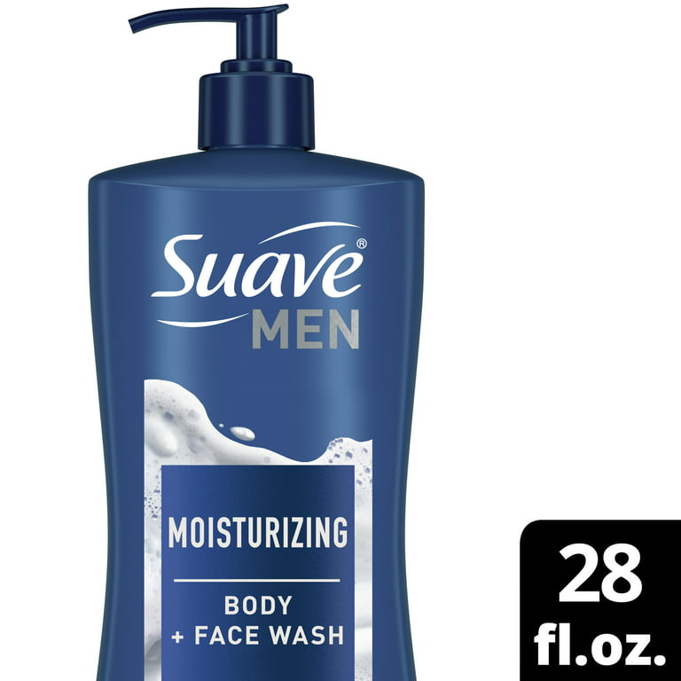 Suave Men Liquid Face & Body Wash Cleanser Shea Butter & Coconut