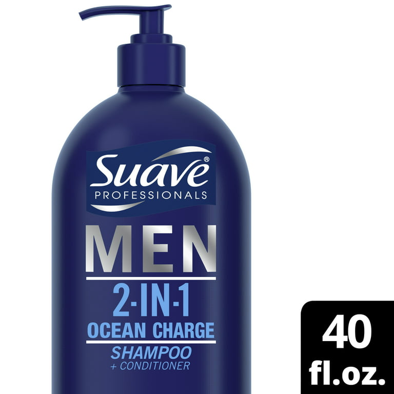er nok Pasture undgå Suave Men Moisturizing 2 in 1 Shampoo Plus Conditioner, 40 fl oz - Walmart .com
