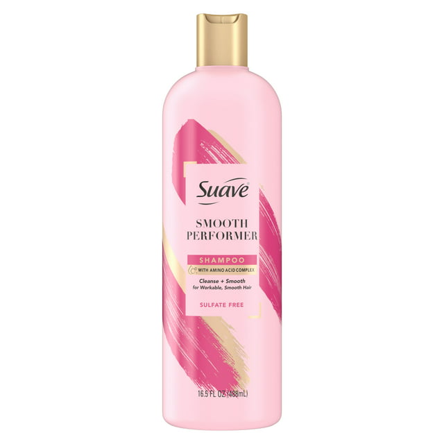 Suave Pink Smooth Performer Smoothing Shampoo, 16.5 oz
