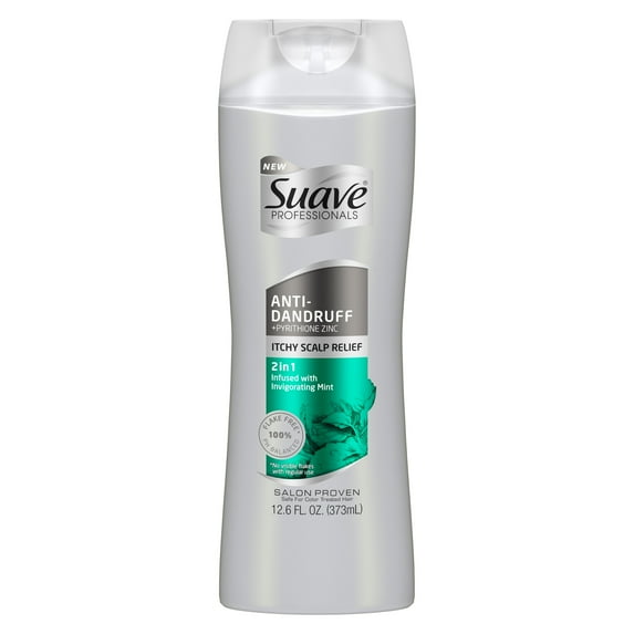 Suave Professionals Anti Dandruff 2 in 1 Shampoo and Conditioner Itchy Scalp 12.6 oz