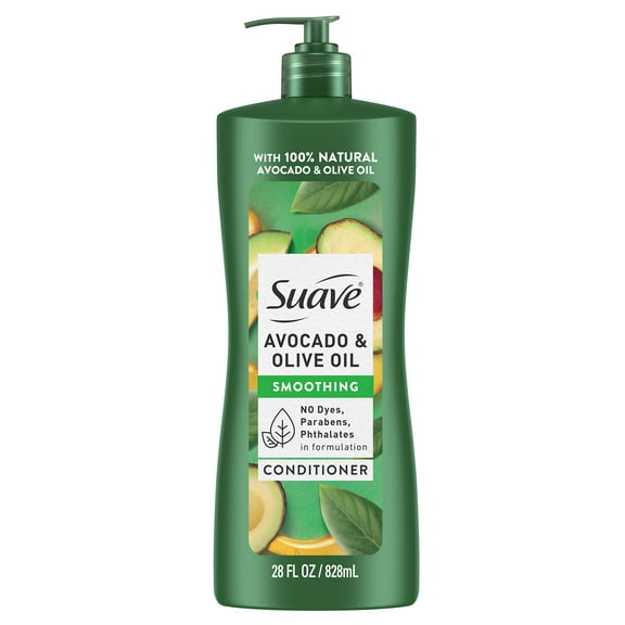 Suave Professionals Avocado & Olive Oil Conditioner with Pump, Smoothing, 28 fl oz