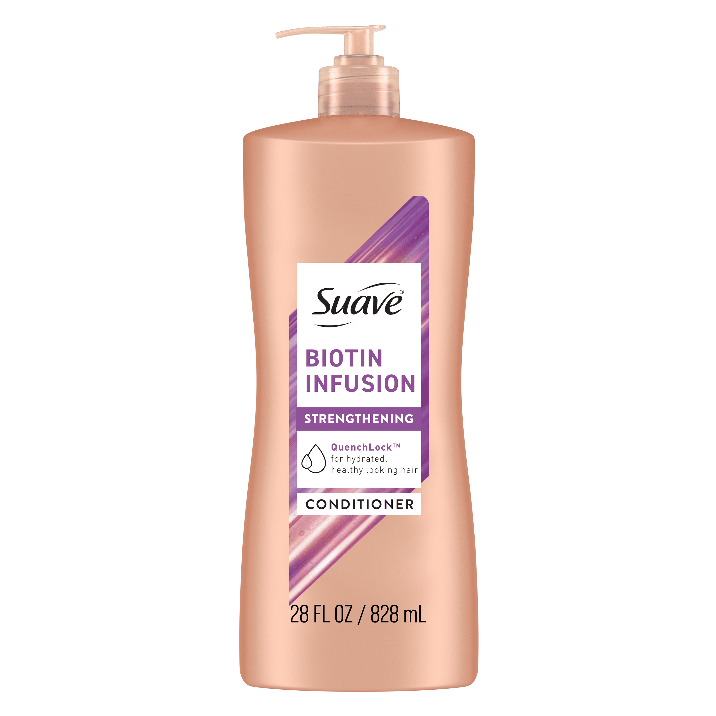 Suave Professionals Biotin Infusion Conditioner with Pump, Strengthening, 28 fl oz