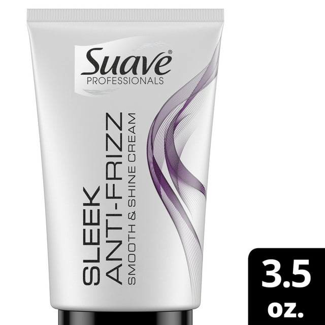 Suave Professionals Frizz Control Shine Enhancing Hair Styling Cream with Vitamin E, 3.5 oz