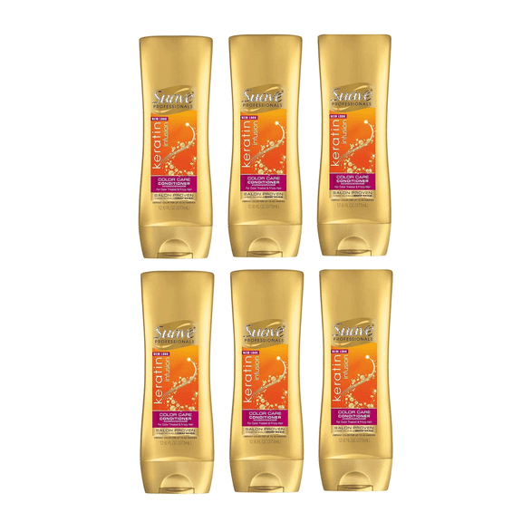 Suave Professionals Keratin Infusion Conditioner Smoothing for Color Treated Hair (Pack of 6)