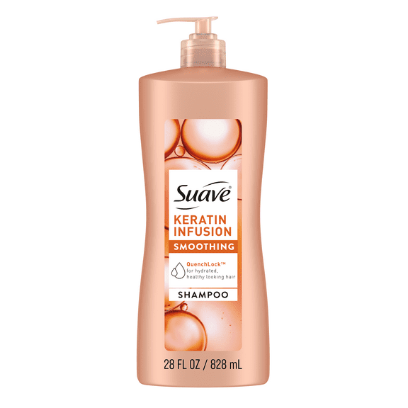 Suave Professionals Keratin Infusion Shampoo with Pump, Smoothing, 28 fl oz