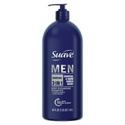 Suave Professionals Men 3-in-1 Shampoo, Conditioner & Body Wash, Charcoal, 40 fl oz