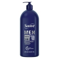 Suave Professionals Men 3-in-1 Shampoo, Conditioner & Body Wash, Charcoal, 40 fl oz